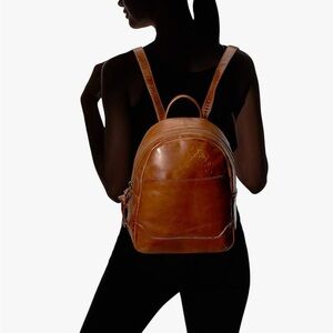 Frye Mellisa Medium Cognac Leather Backpack